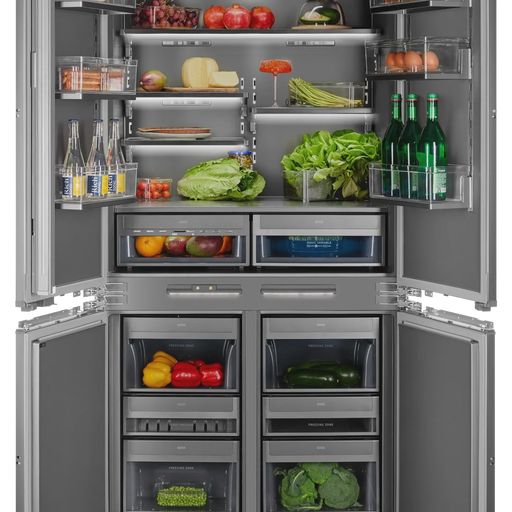 Встраиваемый многокамерный холодильник HIBERG S-RFQ 800 B inverter